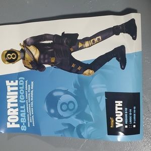 Fortnite 8-ball(Gold) halloween costume
